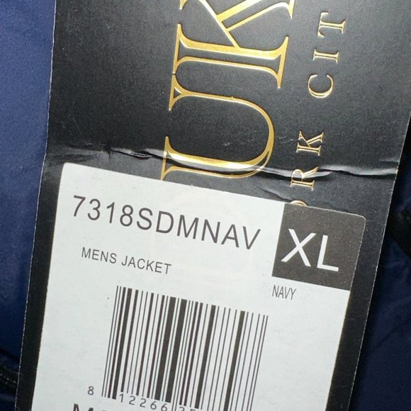 NWT MEN Sz XL SEDUKA Nylon Windbreaker Jacket Asymm MULTI ZIP POCKETS NAVY BLUE! - Picture 5 of 10